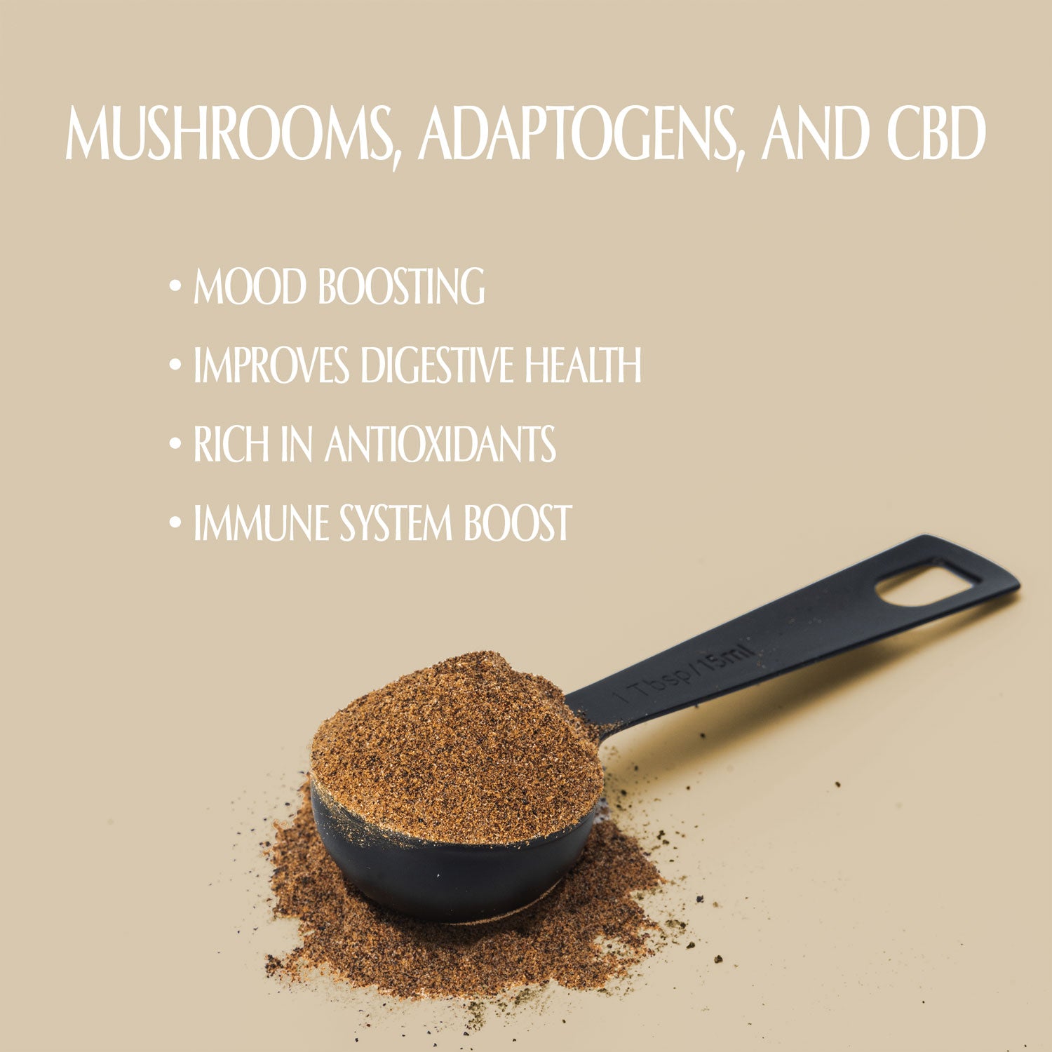 Uncaffeinated Mushroom Coffee + CBD