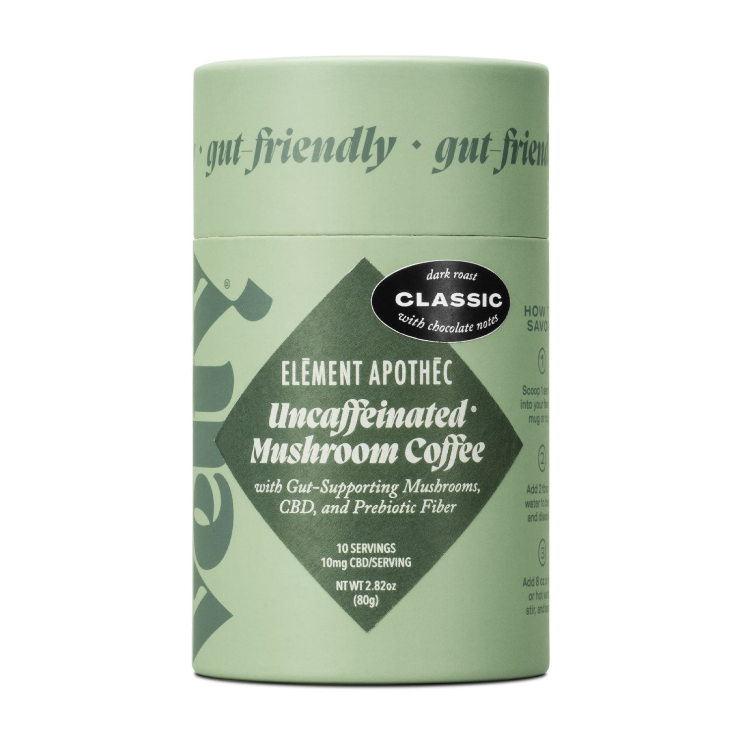 Uncaffeinated Mushroom Coffee + CBD